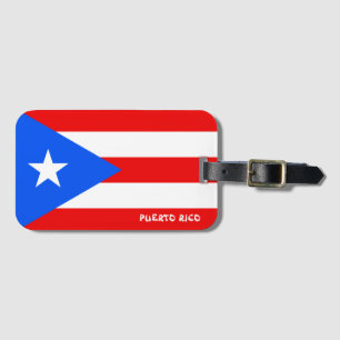 Puerto Rico National Flag Patriotic Luggage Tag