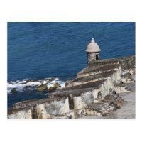 Puerto Rico, Old San Juan, section of El Morro Postcard