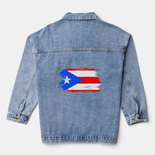 Puerto Rico Outfit  Puerto Rico Flag Puerto Rico S Denim Jacket