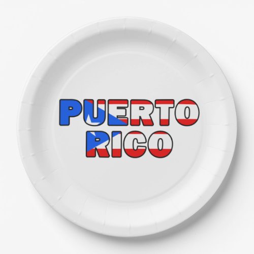 Puerto Rico Paper Plates