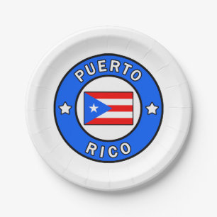 Puerto Rico Paper Plates