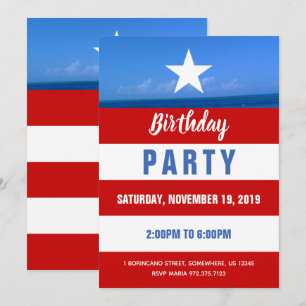 Puerto Rico Party Invitation