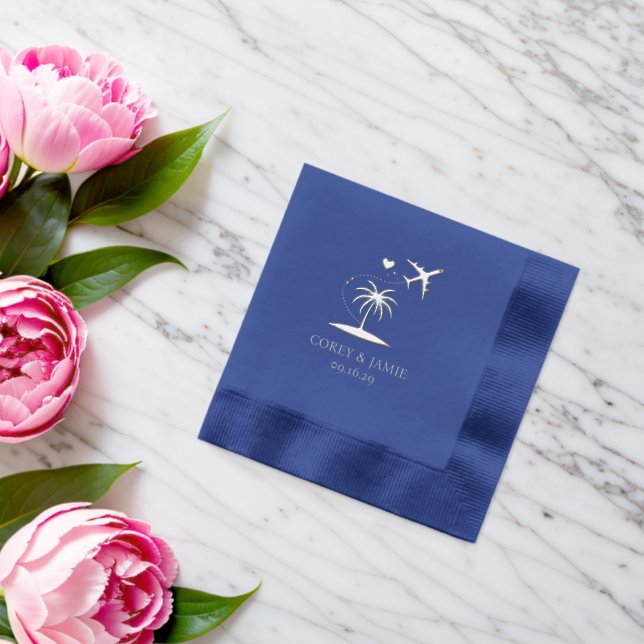 Puerto Rico Passport Foil Napkins (Insitu (Wedding))