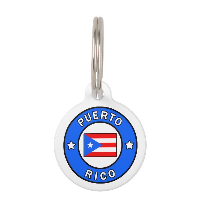 Puerto Rico Pet ID Tag (Front)