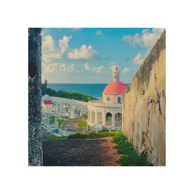 Puerto Rico Photographic  Wood Wall Art (Front)