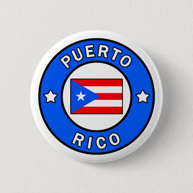 Puerto Rico Pinback Button (Front)