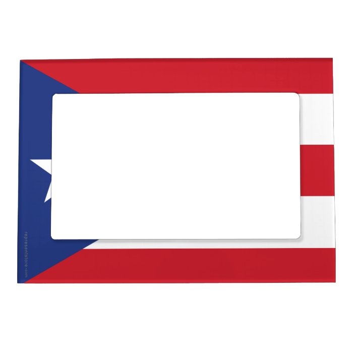 Puerto Rico Plain Flag Picture Frame