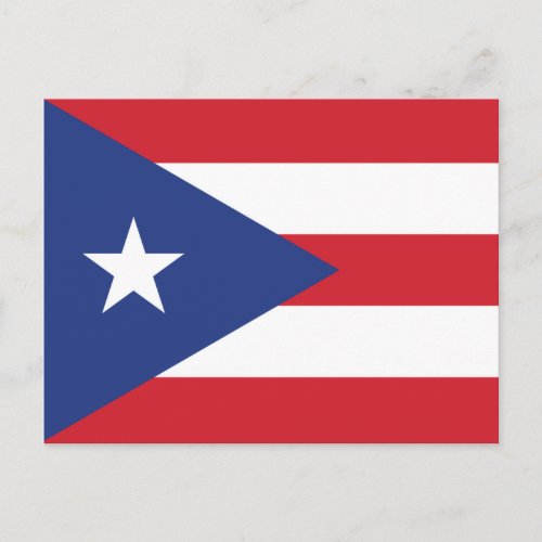 Puerto Rico Plain Flag Postcard