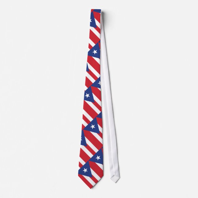 Puerto Rico Plain Flag Tie (Front)