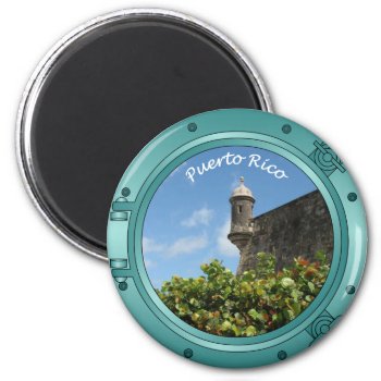 Puerto Rico Porthole Magnet by addictedtocruises at Zazzle