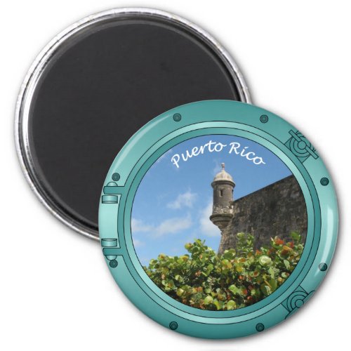 Puerto Rico Porthole Magnet