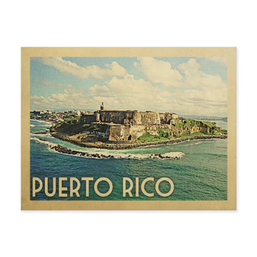 Puerto Rico Postcard Vintage Travel Puerto Rico Postcard Vintage Travel