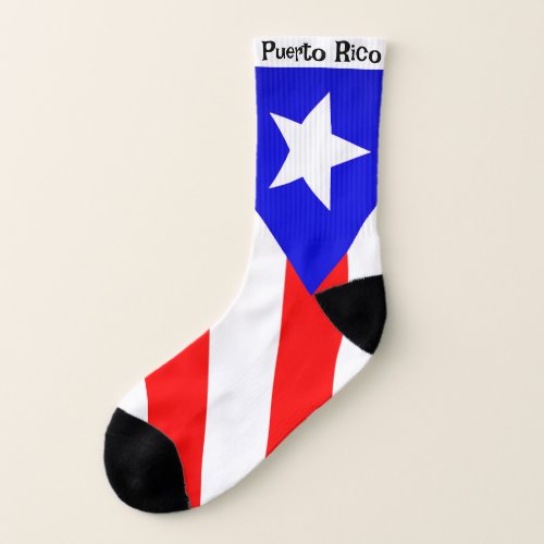 Puerto Rico Printed Socks