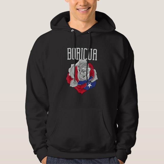 Puerto Rico Puerto Rican Boricua Hoodie (Front)