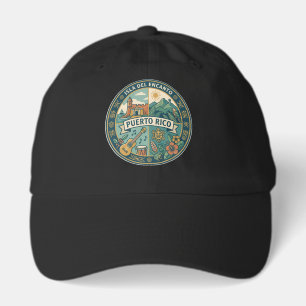 Puerto Rico Puerto Rican Culture Illustration Hat
