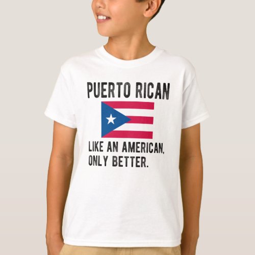 Puerto Rico Puerto Rican Roots Puerto Rico Flag T_Shirt