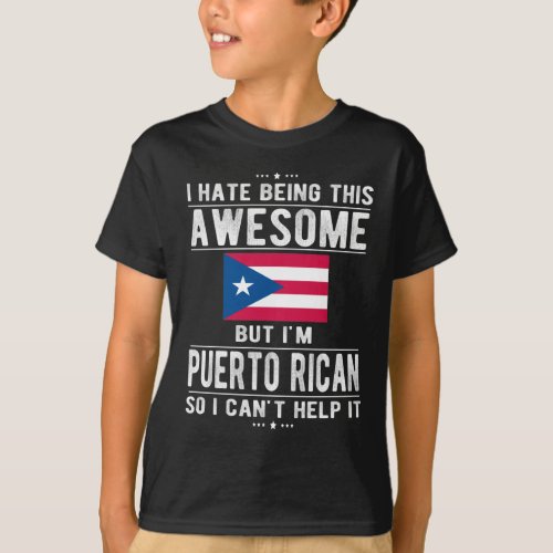 Puerto Rico Puerto Rican Roots Puerto Rico Flag T_Shirt