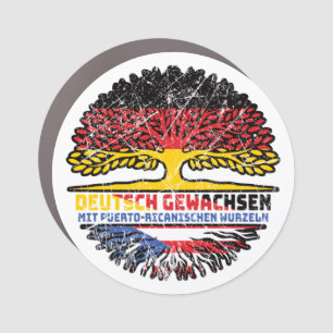 Puerto Rico Puerto-ricanisch Deutsch Deutschland Car Magnet
