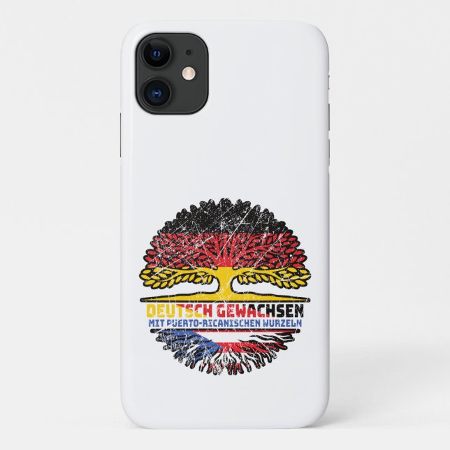 Puerto Rico Puerto-ricanisch Deutsch Deutschland Case-Mate iPhone Case (Back)