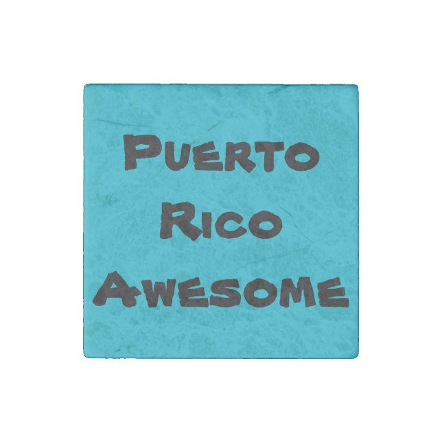 Puerto Rico Quote Marble Magnet (Front)