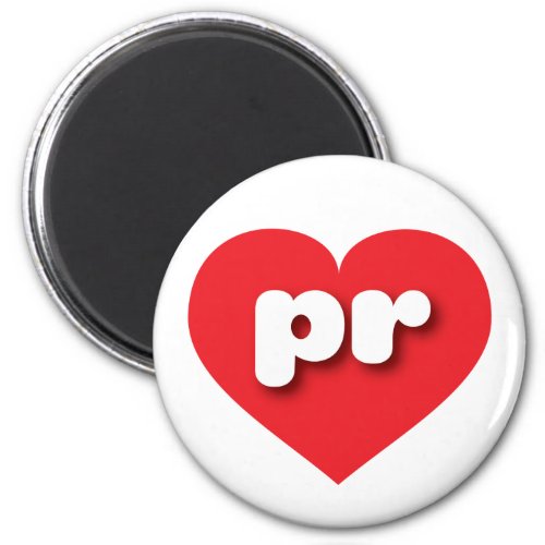 Puerto Rico red heart _ I love pr Magnet