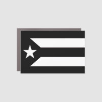 Puerto Rico Resistance Black and White Flag