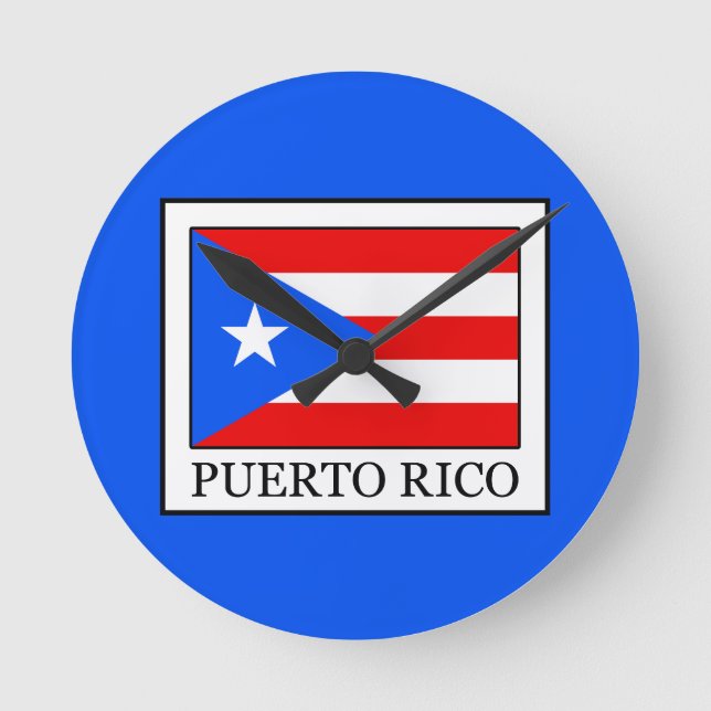 Puerto Rico Round Clock (Front)