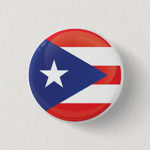 Puerto Rico  Round Icon Flag Button