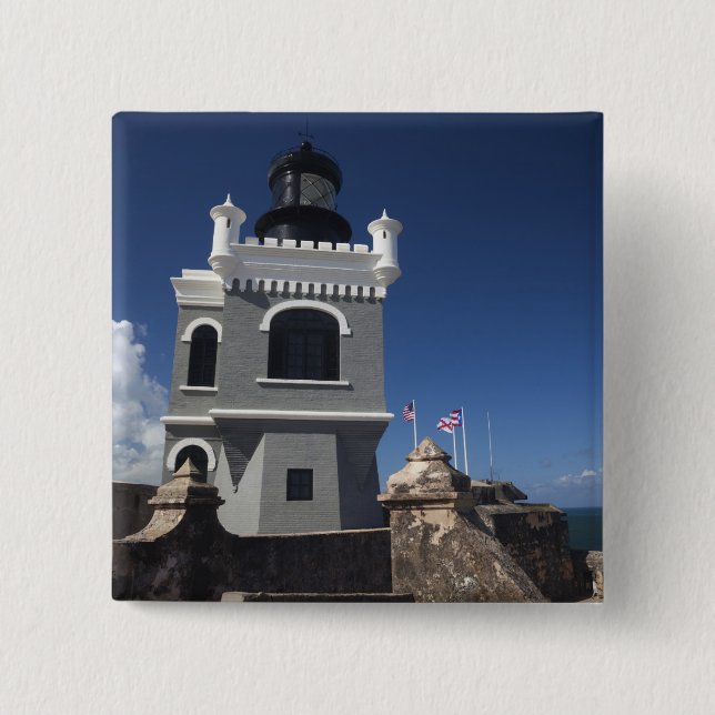 Puerto Rico, San Juan, Old San Juan, El Morro Button (Front)