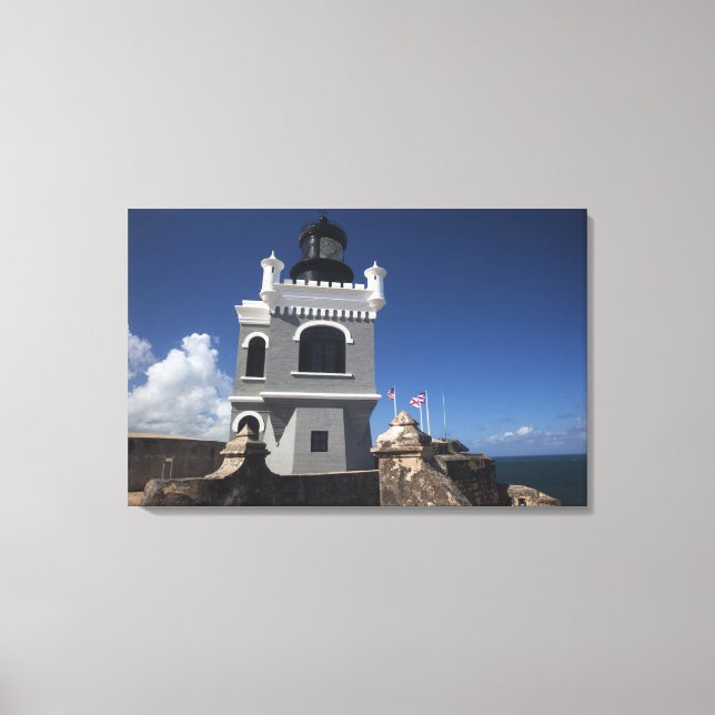 Puerto Rico, San Juan, Old San Juan, El Morro Canvas Print (Front)