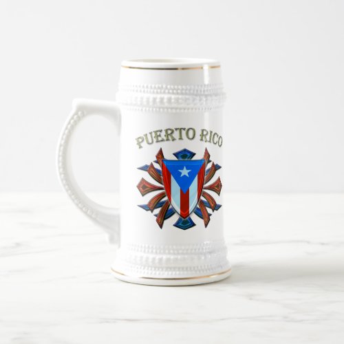 Puerto Rico _ Shield Beer Stein
