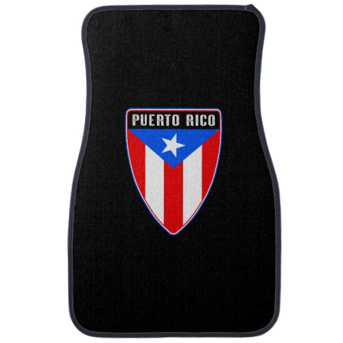 Puerto Rico Shield Car Floor Mat