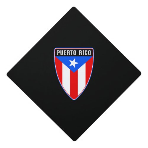 Puerto Rico Shield Graduation Cap Topper