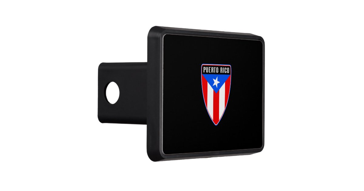 Puerto Rico Shield Hitch Cover Zazzle