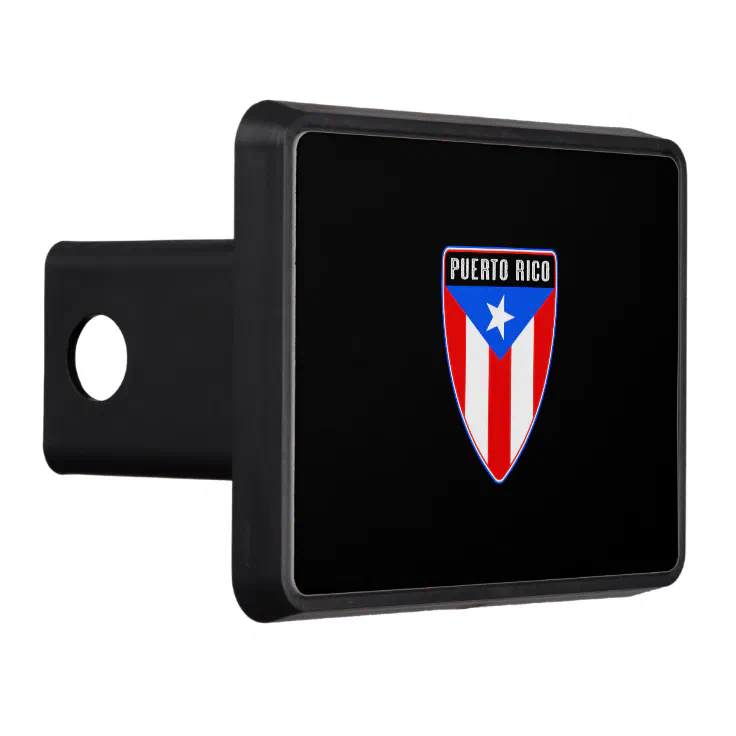 Puerto Rico Shield Hitch Cover Zazzle