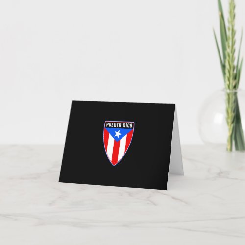 Puerto Rico Shield Thank You Card