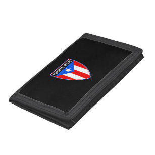 Puerto Rico Shield Trifold Wallet