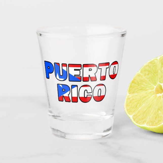 Puerto Rico Shot Glass (Front)