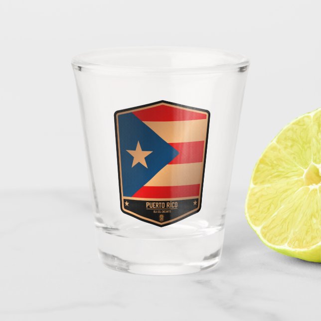 Puerto Rico Shot Glass (Front)