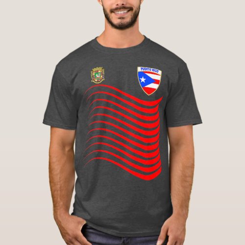 Puerto Rico Soccer Jersey Puerto Rico Flag Gift T_Shirt