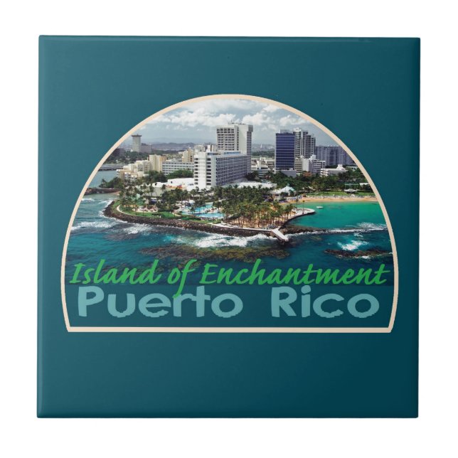 PUERTO RICO Square Tile (Front)
