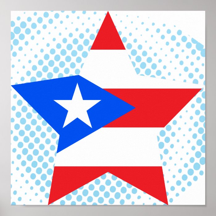 Puerto+Rico Star Print
