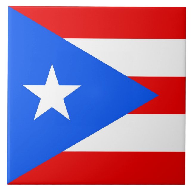 Puerto Rico State Flag Tile (Front)