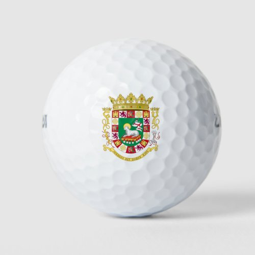 Puerto Rico State Seal Golf Balls