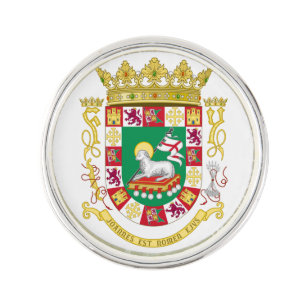 Puerto Rico State Seal Lapel Pin