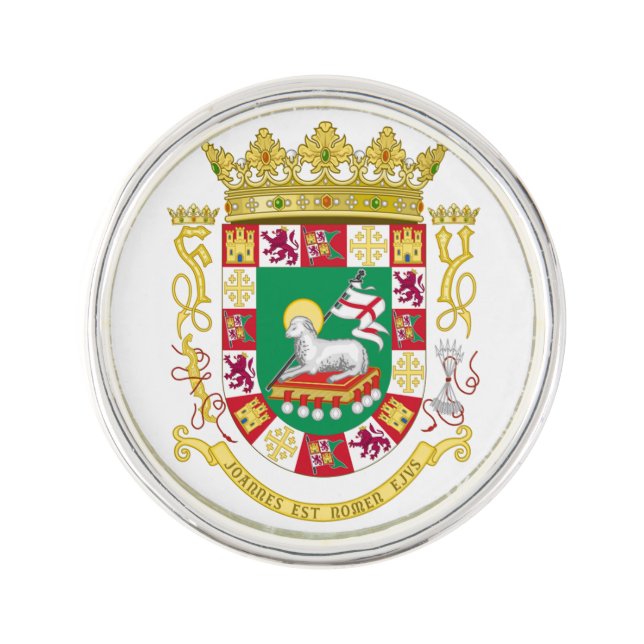 Puerto Rico State Seal Lapel Pin (Front)