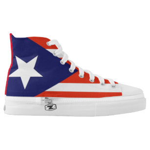 Puerto Rico Puerto Rican Drapeau Homme Léger High Top Sneakers Shoes Free Ship 