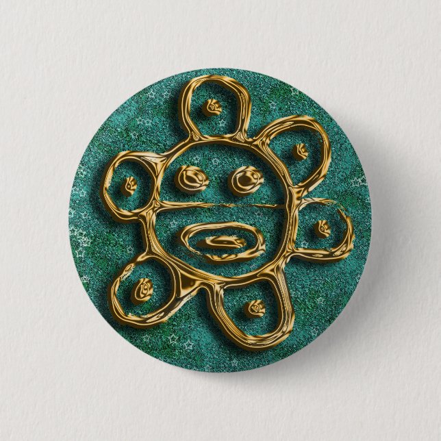 Puerto Rico - sun - Customized Button (Front)