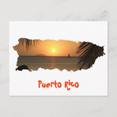 Puerto Rico Sunset Postcard