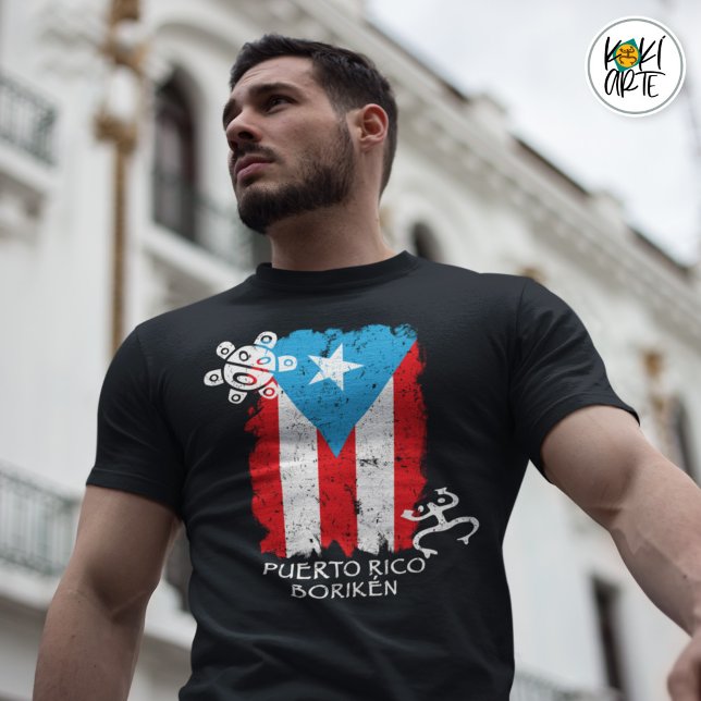 Puerto Rico Taino Heritage Flag T-Shirt (Creator Uploaded)